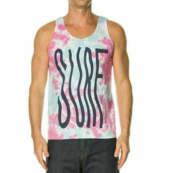 Altru Men's Cotton Tie Dye Sleeveless Surf Tank Shirt L XL - Picture 10 of 16